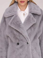 Long Faux-Fur Coat