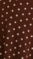 Gigi Maxi Dress - Chocolate/Nude Spot