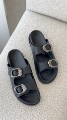 Sol Sana San Jose Footbed - Black / Silver