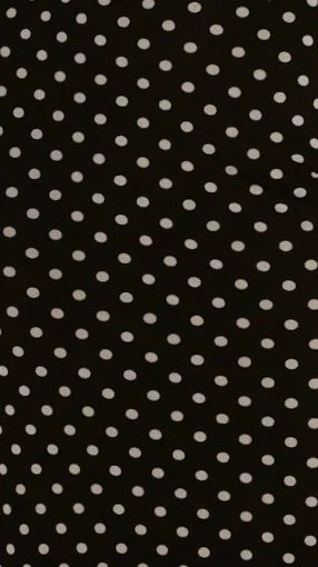 Ria Maxi Dress - Black/White Polka