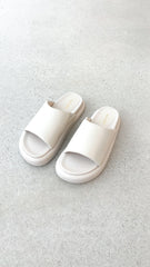 Thea Slide - Bone Leather