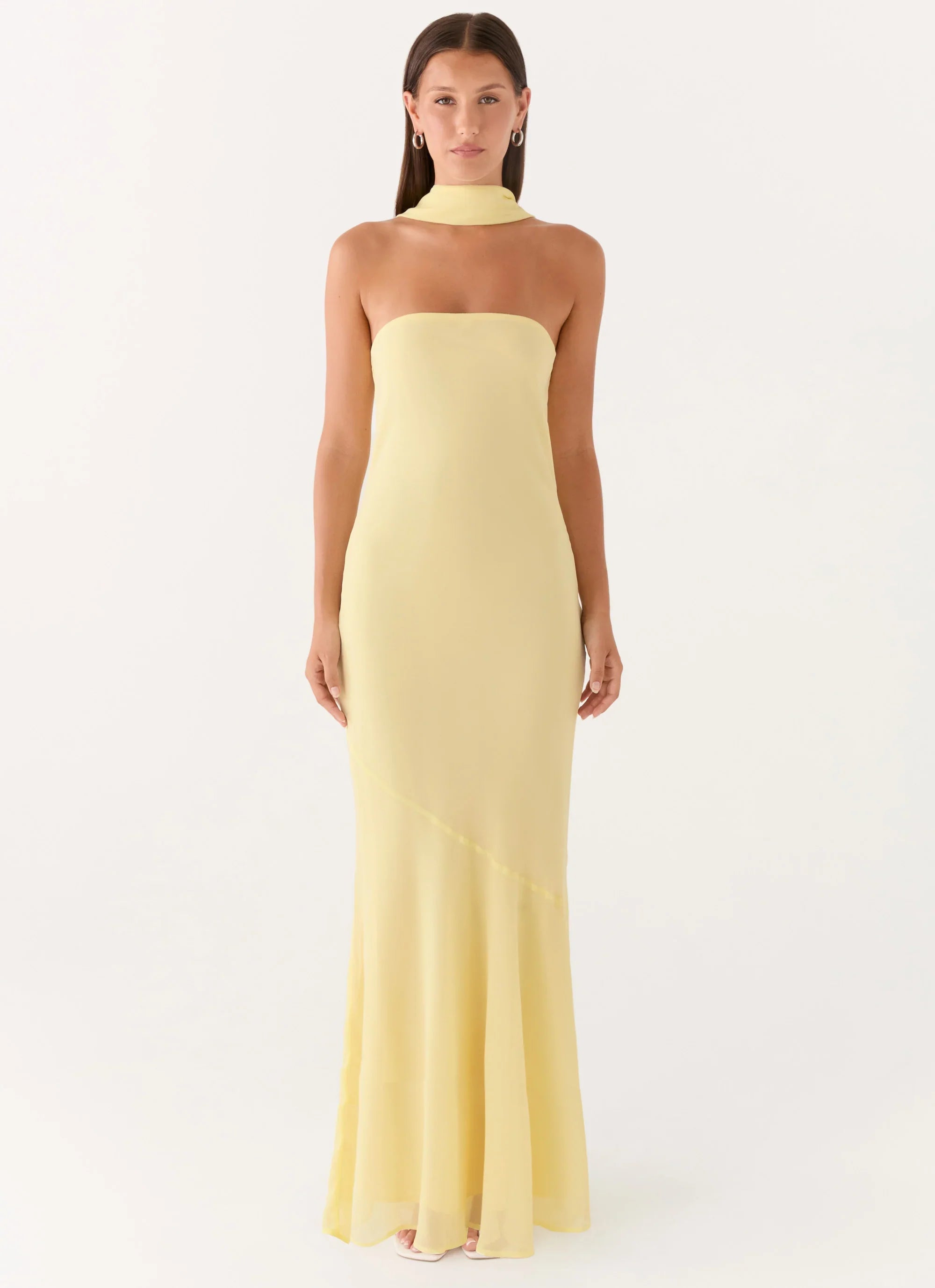 Under The Pagoda Maxi Dress - Yellow